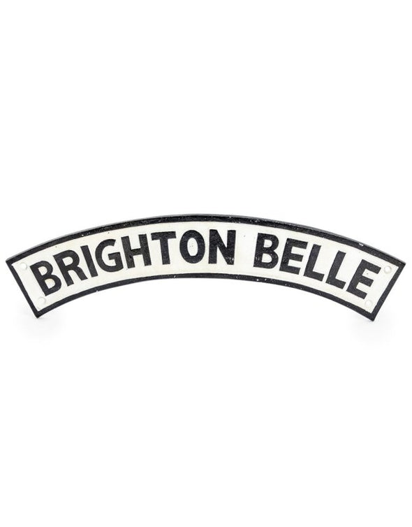 "BRIGHTON BELLE" RAILWAY SIGN - EMPORIUM WORTHING