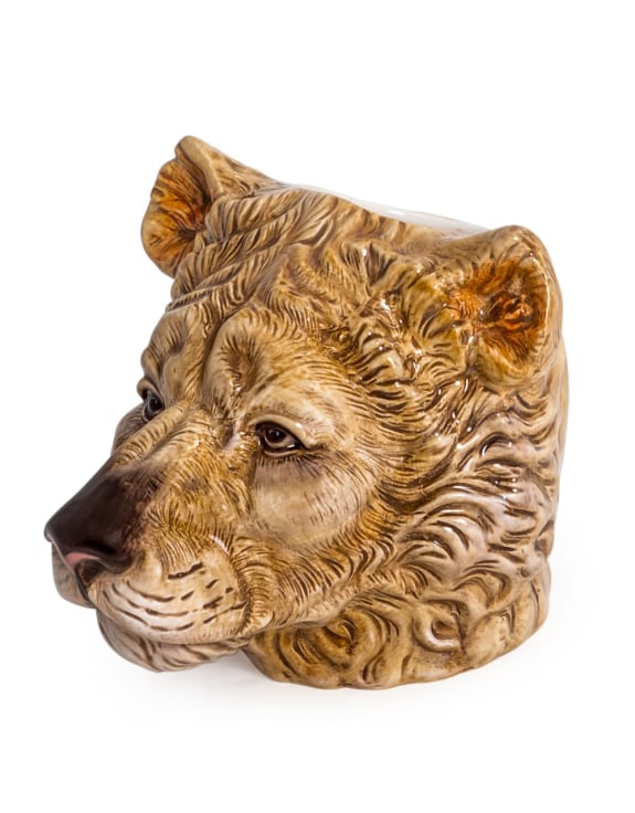 Lion Head Storage Jar/Vase - EMPORIUM WORTHING