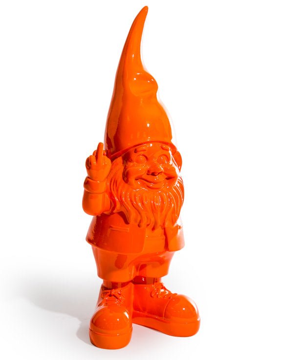 Orange 'Naughty Gnome' Figure - EMPORIUM WORTHING