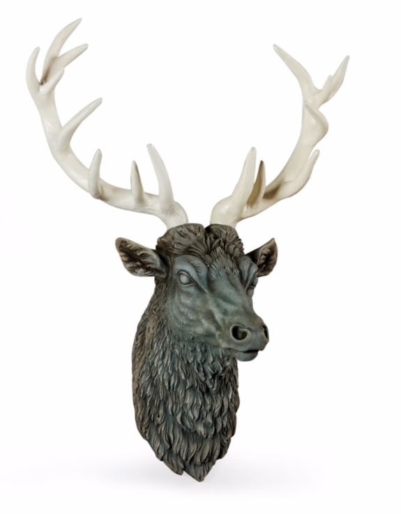 Stone Effect Stag Head - EMPORIUM WORTHING