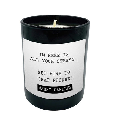 Wanky Candle In Here is all your stress - EMPORIUM WORTHING