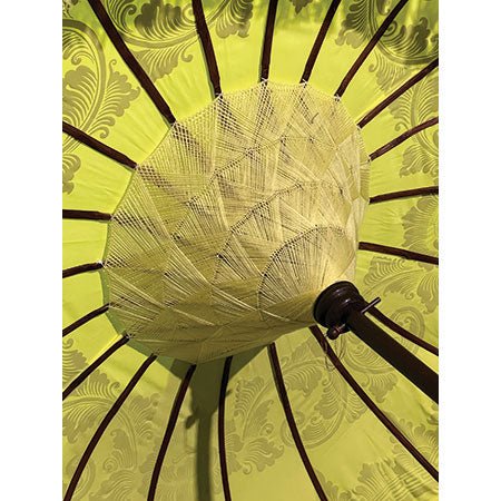 Balinese Sun Parasol, Yellow and Gold - EMPORIUM WORTHING