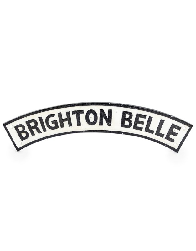 "BRIGHTON BELLE" RAILWAY SIGN - EMPORIUM WORTHING