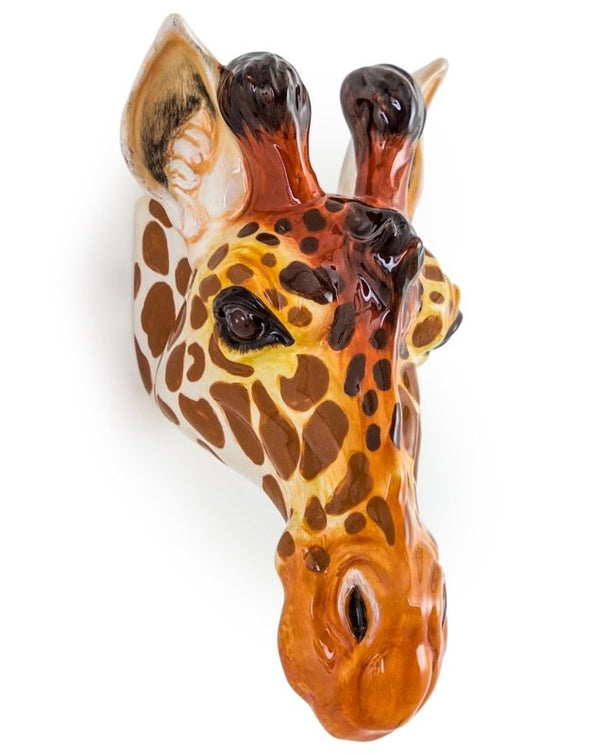Ceramic Giraffe Head Wall Sconce Vase - EMPORIUM WORTHING