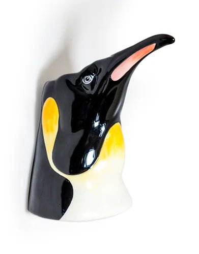Ceramic Penguin Wall Head Vase Sconce - EMPORIUM WORTHING