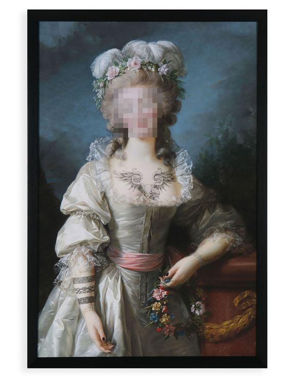Classic "Inked" Marie Antoinette Portrait - EMPORIUM WORTHING