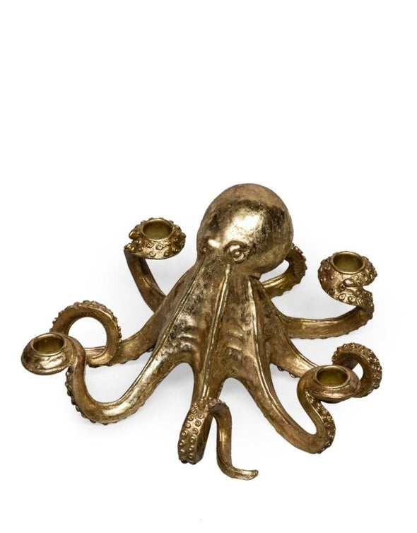 Gold Octopus Candle Stick - EMPORIUM WORTHING