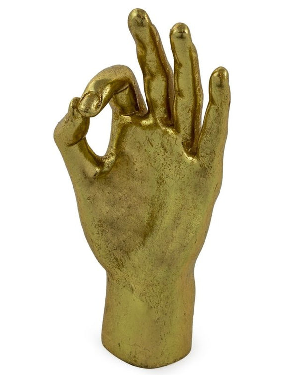 GOLD "OK" HAND FIGURE - EMPORIUM WORTHING