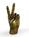 Gold "Peace" Hand Sign - EMPORIUM WORTHING