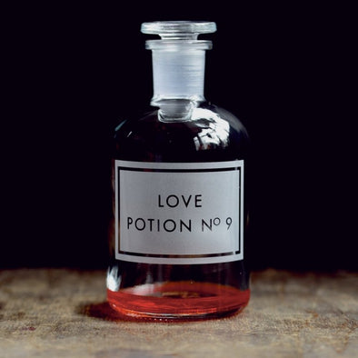 Hand Etched Apocethary Bottle - Love Potion No 9 - Large - EMPORIUM WORTHING