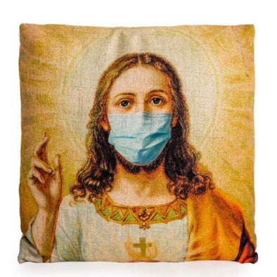 Jesus Face Mask Cushion - EMPORIUM WORTHING