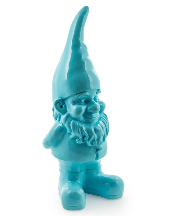 Large Bright Blue Gnome - EMPORIUM WORTHING