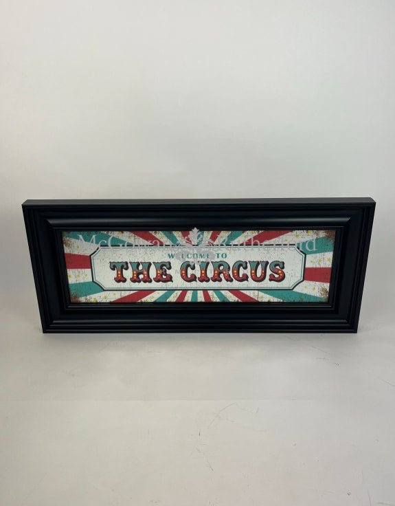 Large Mirrored 'Welcome To The Circus' Wall Sign - EMPORIUM WORTHING