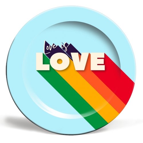 'Love is Love' 8" Plate - EMPORIUM WORTHING