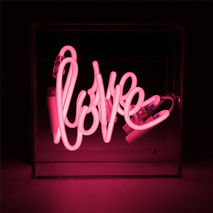 'Love' Mini Glass Neon Sign - EMPORIUM WORTHING