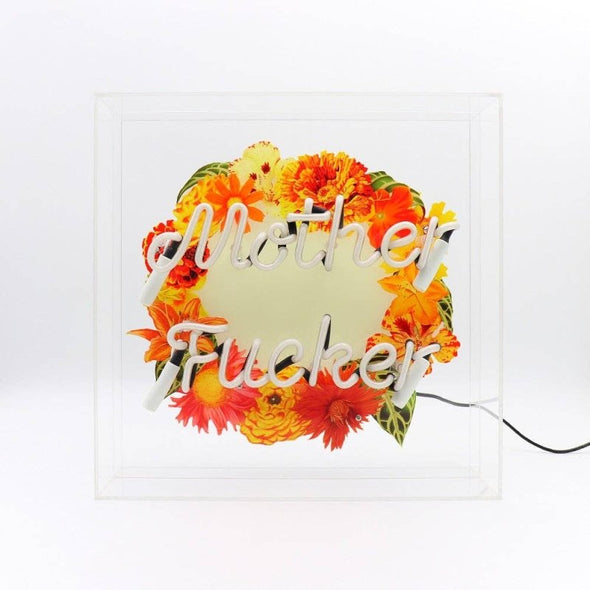 'Mother F*cker' Large Glass Neon Sign - EMPORIUM WORTHING