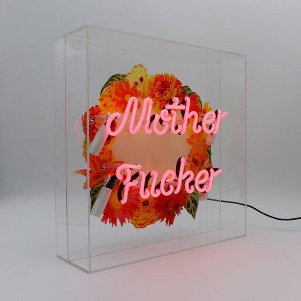 'Mother F*cker' Large Glass Neon Sign - EMPORIUM WORTHING