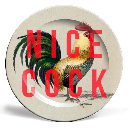 Nice Cock - 8" plate - EMPORIUM WORTHING