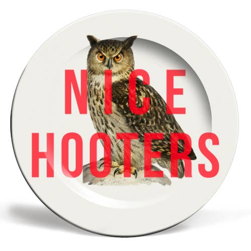 'Nice Hooters' 8" Plate - EMPORIUM WORTHING