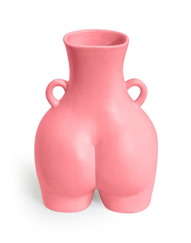 Pink Medium Love Handles Booty Vase - EMPORIUM WORTHING