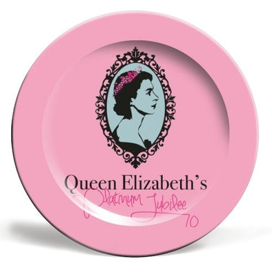 Queen Elizabeth's Platinum Jubilee 10" Ceramic Plate - EMPORIUM WORTHING