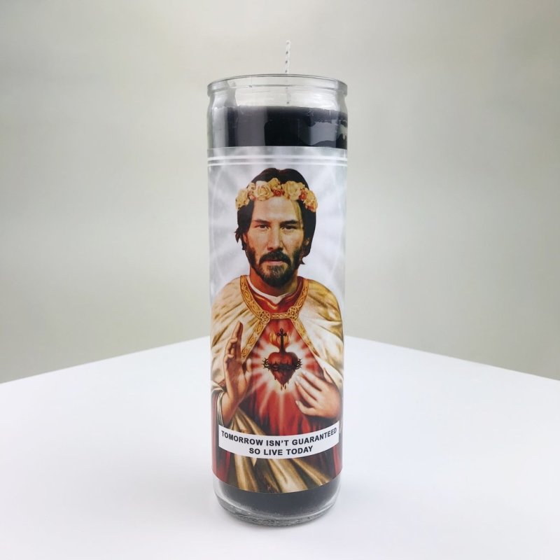 Saint Keanu Reeves Prayer Candle - EMPORIUM WORTHING