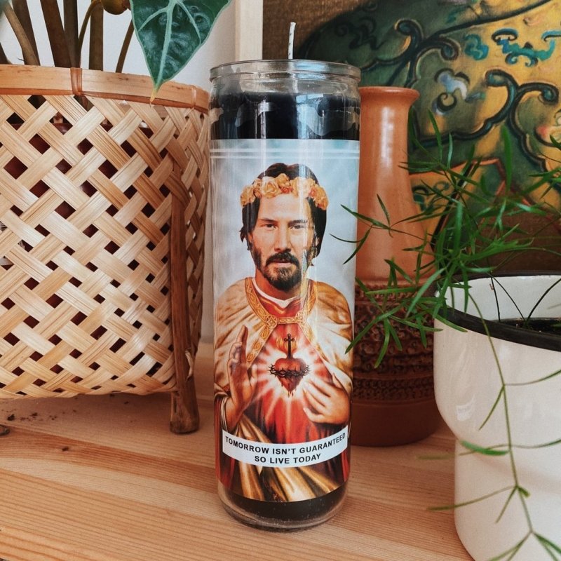 Saint Keanu Reeves Prayer Candle - EMPORIUM WORTHING