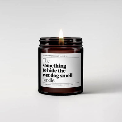 Scented Candle - Something To Hide the Wet Dog Smell - The Woody One - EMPORIUM WORTHING