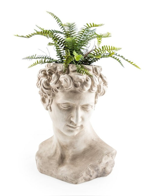 Stone Effect David Bust Flower Pot - EMPORIUM WORTHING